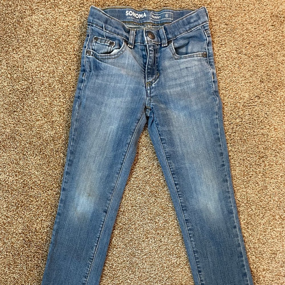 Sonoma Goods For Life light wash Skinny Jeans 6